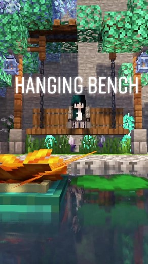 Construye un banco colgante en Minecraft