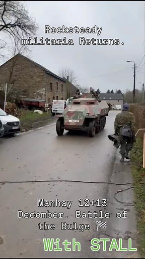 Rocksteady militaria returns. Manhay 12/13 December, and this time we bring the shop! See you there at battle of the Bulge? #ww2history #ww2 #deutschland🇩🇪 #history #travel #relics #panzer | Bas Bravenboer