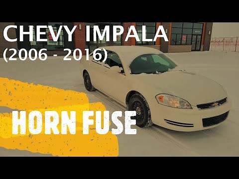 Chevrolet Impala - HORN FUSE LOCATION (2006 - 2016)