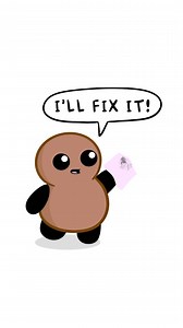 throwback to one of our first viral videos! 🥰❤️ tubby’s here to fix your phone for you!~ #animation #cartoon #tubbynugget | Tubby Nugget