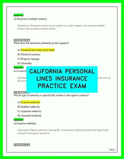 Ace Your California Personal Lines Insurance Exam Today: 2026 Official Practice Test Guide