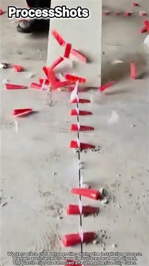 Tile Leveling System Clip and Wedge Removal Use #worker #process