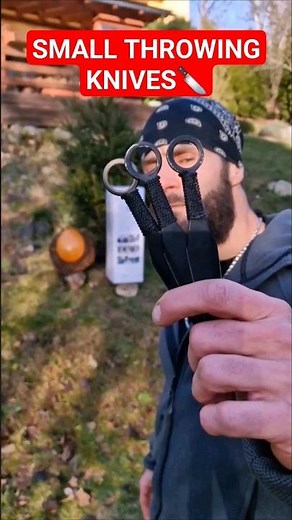 HOW To Throw SMALL Throwing Knives? #shorts #skills #tips #tutorial