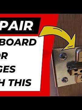 How to repair cupboard door hinges that won’t screw back on!