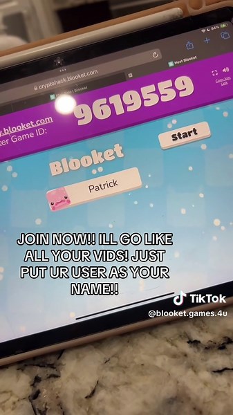 JOIN BLOOKET NOW STARTING IN abt 10 minutes