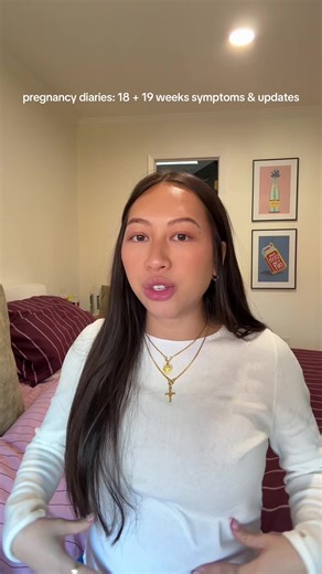 pregnancy diaries: 18 19 weeks symptoms and updates ☀️💗booked our babymoon!!! #pregnant #18weekspregnant #pregnancy #pregnancyjourney #2ndtrimester