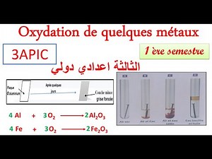 oxydation de quelques métaux avec l'air humide