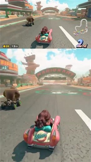 Last second 1st Place Mario Kart World! Pauline vs. DK: Mario Bros. Circuit #mariokartworld #shorts