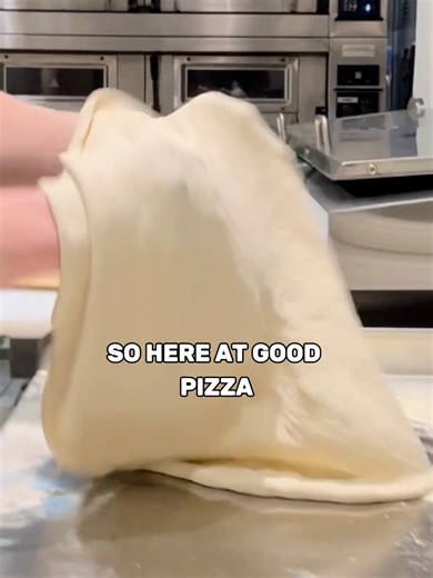 Here's a little behind the scenes into the dough shaping part of the pizza processs 🤐v #fyp #gpcle