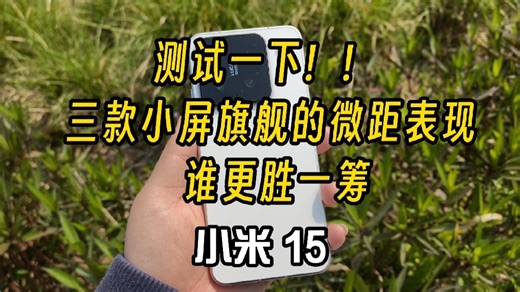 测试一下！三款小屏手机的微距