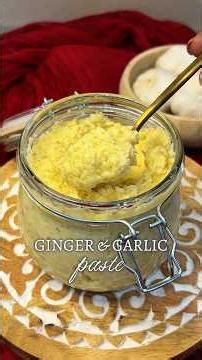 Homemade Ginger and Garlic Paste That Lasts Months | No Water | Freezer Friendly | #recipe