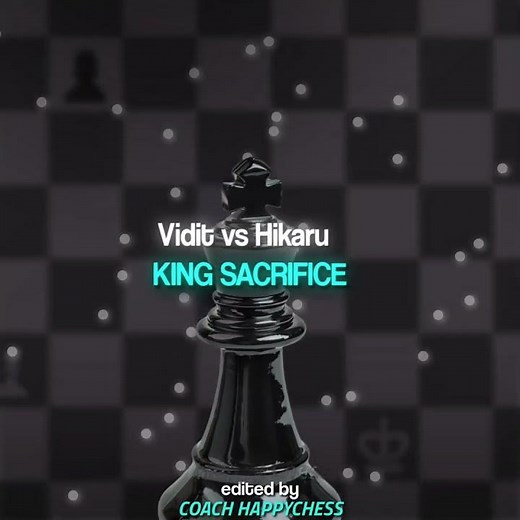 Vidit vs Hikaru - King sacrifice 🎉😎 #chess #chessedit #chessgame #chesstactics #chesstricks