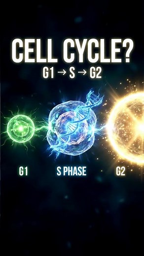 Cell Cycle Explained | Interphase → Mitosis #shorts #Biology #neet #cellbiology