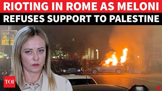 Italy explodes in riots: Capital Rome on fire amid arson, teargas shelling, clashes against Israel Unprecedented chaos has erupted in the Italian capital Rome as over 1 million people took to the streets demanding justice for Palestine and condemning Israel’s actions on flotilla. What began as a peaceful march on October 4 quickly spiraled into violent clashes between protesters and riot police. Protesters chanted “Free Palestine!” and “Stop the Genocide!”, filling Rome’s historic avenues with d