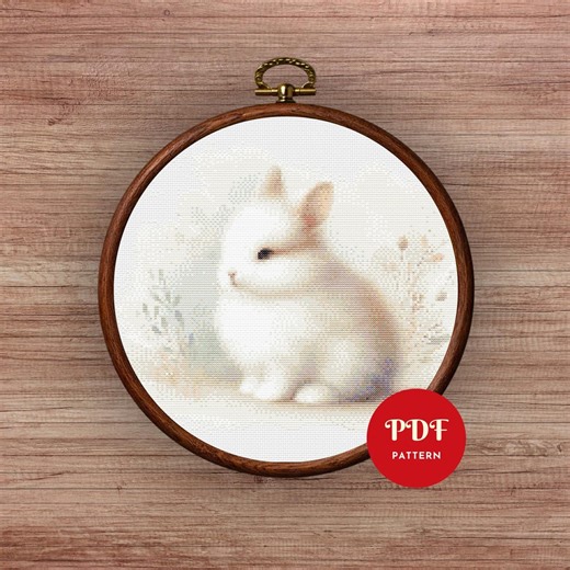 Bunny Cross Stitch Pattern PDF, Animal Design (pattern Keeper Compatible, Instant Download) - Etsy