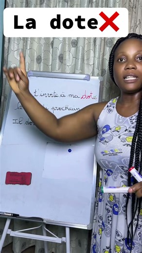 It's written "la dot" and not "la dote". #teacher #learn