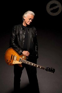 Jimmy Page and His Gibson Signature Les Paul Guitar