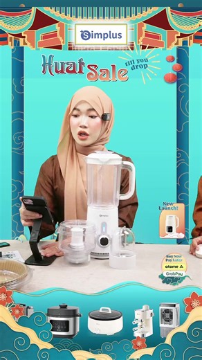 Blender 3 In 1, multifunction serba boleh. Nak blend any jenis makanan pun boleh sbb ada 3 different jenis cup blender, so takdelah korang perlu campur semua benda dgn 1 blender sahaja. Berbaloi sangat #Simplus