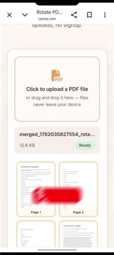 How to Rotate PDF Pages for Free Online | Rotate PDF Pages in Seconds – PDF FREE ME #yt #fyp #viral