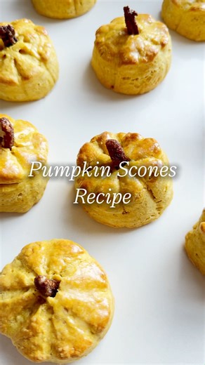 204K views · 2.7K reactions | Scones just got scary.  With lightly spiced pumpkin and maple caramelised pecans, these pumpkin shaped scones are as fun to make as they are to eat. A great recipe to try with little monsters this Halloween! Find all Fortnum's recipes here > bit.ly/48TqddB | Fortnum & Mason | Facebook