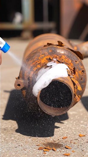 Rusted Exhaust Pipe Cleaning