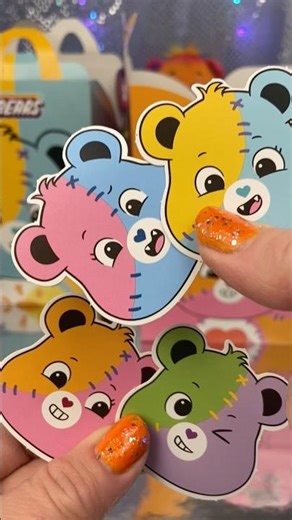 Care Bears Halloween Happy Meal Unboxing ASMR #shorts #happymealtoys #asmrunboxing 🧸🍔