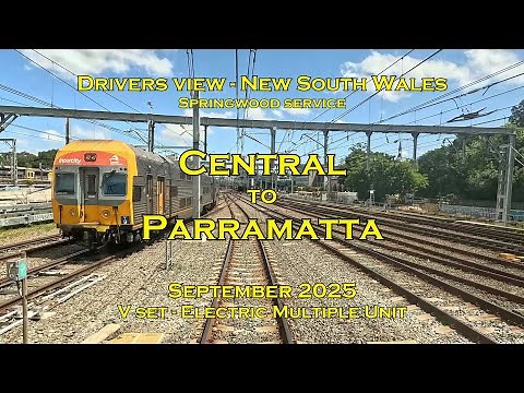 Drivers view NSW, Central to Parramatta, Sep 2025