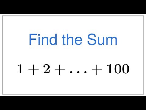 The Sum of the First 100 Numbers — Method to Find It (The Sum of the First n Numbers)
