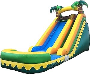JumpOrange Commercial Grade Inflatable 18' Tropical Aloha Super Party Water Slide, 100% PVC VINYL With Air Blower