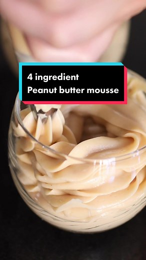 4-Ingredient Peanut Butter Mousse Recipe