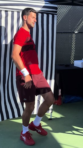 Modeling the Latest Tennis Shoe with Novak Djokovic