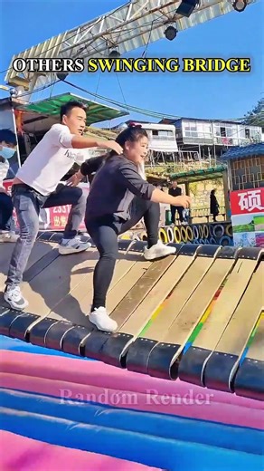 Normal Skill VS King of SWINGING BRIDGE😅 #foryou #shorts