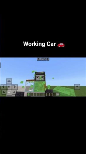 Minecraft Working Car Tutorial #minecraft #minecraftshorts #redstone #gaming #build #shortvideo #fun