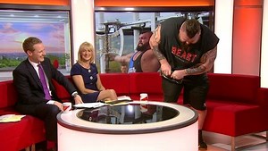 Can you fold a frying pan? This man can... Eddie Hall - also known as 'The Beast' - is the world's strongest man! 💪 | BBC Breakfast