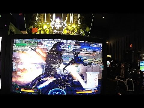 Aliens Extermination Arcade Game At Dave & Buster's Ticket Arcade - Game Play & Review