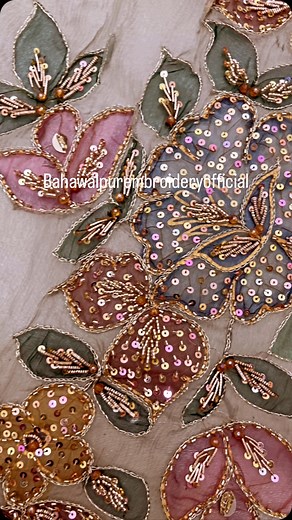 64K views · 299 reactions | #exclusivecollectionlaunch Hand Paint+Dabka+Aari+sitara+Beads work Hand Embroidered 2 piece dress  Stuff : Pure Chiffon For Price and Order please DM World  wide delivery  ✈️ available Reseller’s also invited #pakistanidresses #girls #fashion #beautifull #dresses #handmade #traditionalwork #weddingdress #fashion #embroidery #mirrorwork #chikankari #gotta #mukaish #dresses | Bahawalpur Hand Embroidery | Facebook