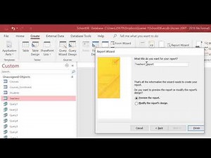 Databases Videos - Report Generation