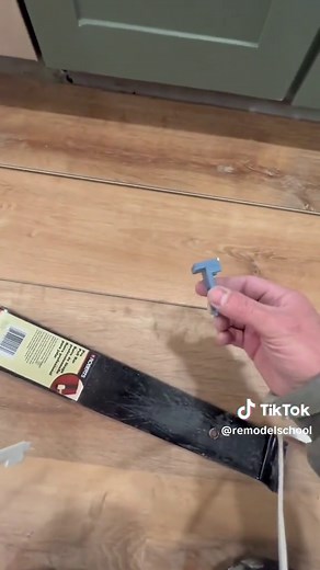 DIY Flooring: Cutting the Last Row Around Cabinets