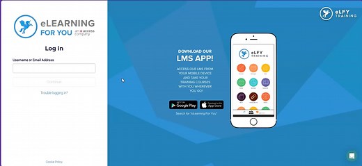 eLearning For You LMS: Reset your password
