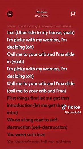 Don Toliver No Idea Lyrics | Sped Up Songs