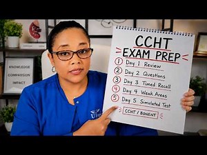 Your CCHT Exam is in Days? Do This Instead