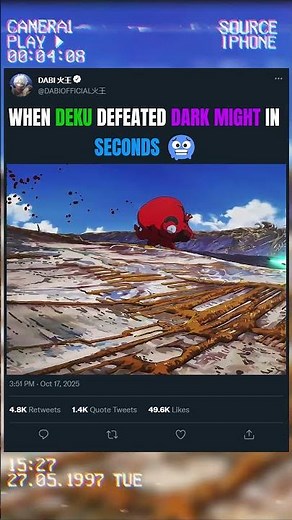 WHEN DEKU DEFEATED DARK MIGHT IN SECONDS 🥶 | #animeedit #myheroacademia