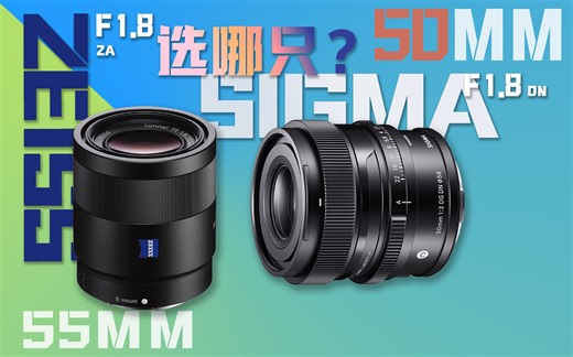 索尼50定怎么选？｜适马50F2 DN对比蔡司55ZA