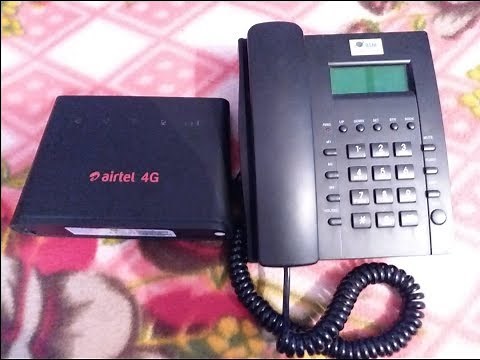 Airtel 4G Home Wifi Router Landline phone connect