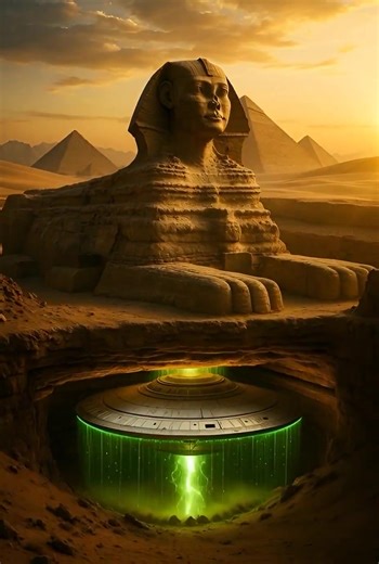 🚨 Emerald Tablets of Thoth 🛸 He claims he buried his “spaceship” beneath a monument shaped like a “lion yet like unto man”—the Sphinx. Was it a literal vehicle for the stars… or a vast underground complex holding the secrets of immortality, resurrection tech, and how the ancients achieved the immortal Akh to travel the cosmos in spirit? Recent scans keep showing massive voids and structures deep under Giza that mainstream archaeology still won’t fully explore. This has me wide awake. What do Y