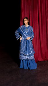 Bring the magic of the season to life with our festive collection! Discover timeless elegance and beauty in every piece. Shop now and make your celebrations sparkle! Product Code: Oceanic Aura - 3 Pc (WU3PSLS25AF13) #GulFestiveUnstitched #FestiveUnstitchedCollection #EidLookForYou #CustomMade #UnstitchedElegance #GulByBonanzaSatrangi #WearTheFestivity #CelebratingBeauty | Bonanza.Satrangi