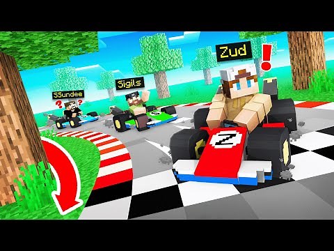 Speed Running with Karts in Minecraft...
