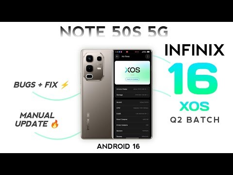 Infinix Note 50s 5G XOS 16 Bugs + Fix 🔥 Android 16 Update Install Manually