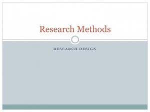 Research Methods - SlideServe