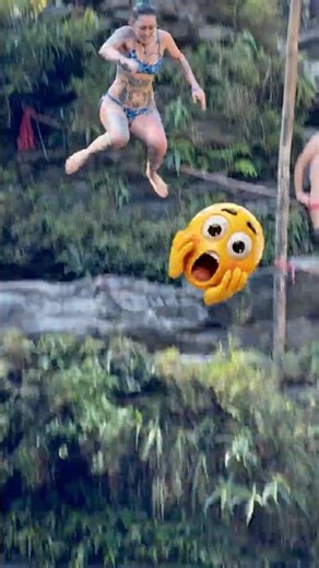 Brave Girls Enjoying Bold Yet Fun Waterfall Jumps #travel #waterfall #jumping